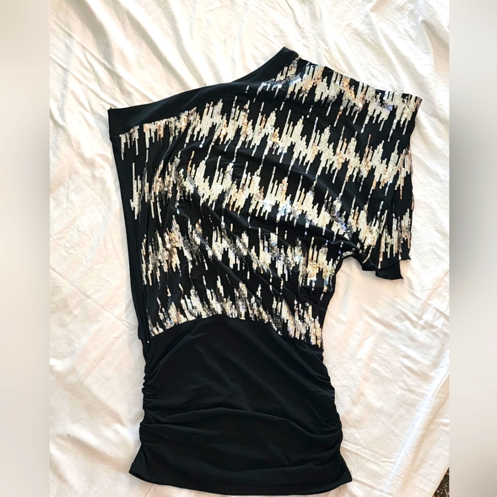 One shoulder mini dress